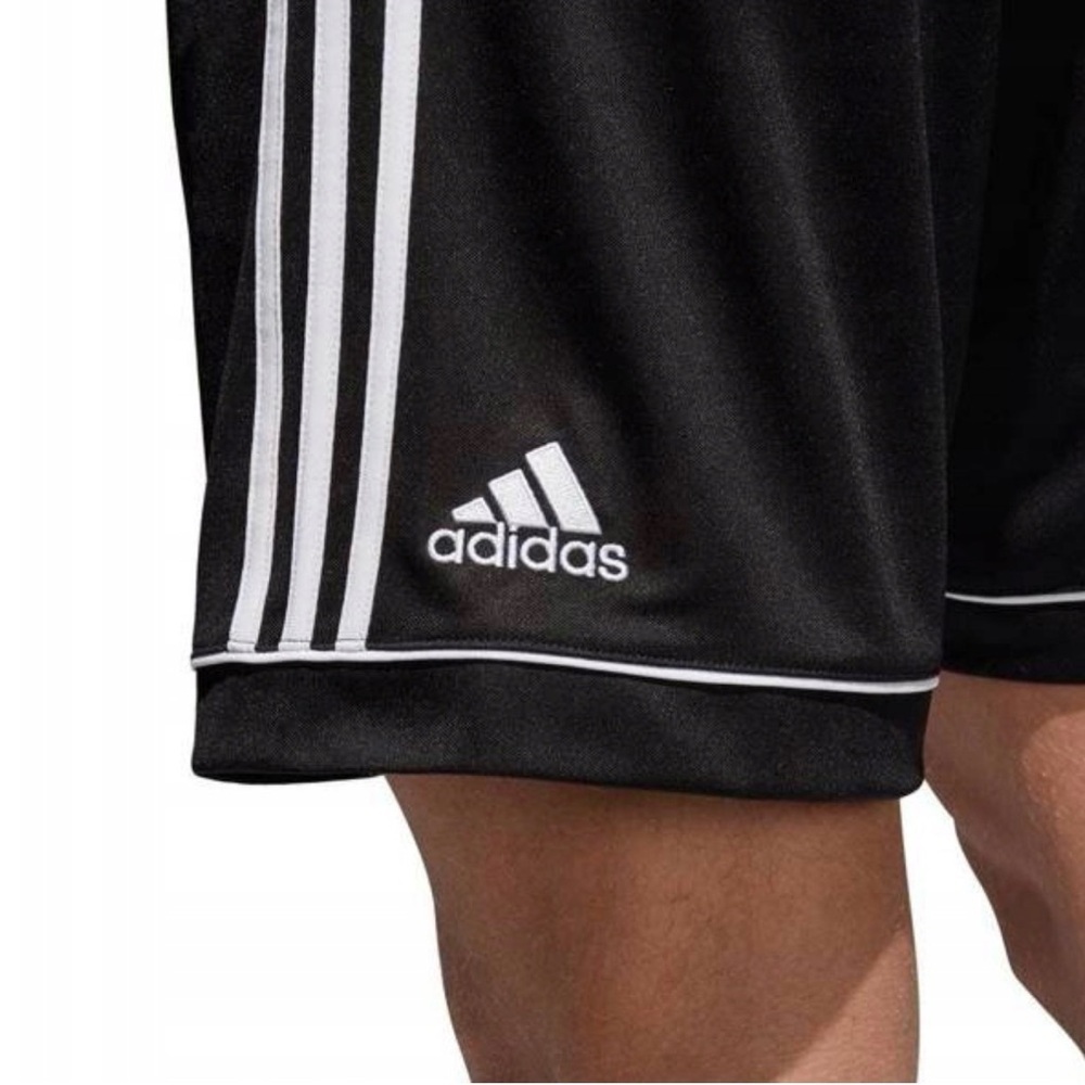 MEN’S NWT SQUAD 17 BLACK AND WHITE ATHLETIC ADIDAS SHORTS Size 2XL